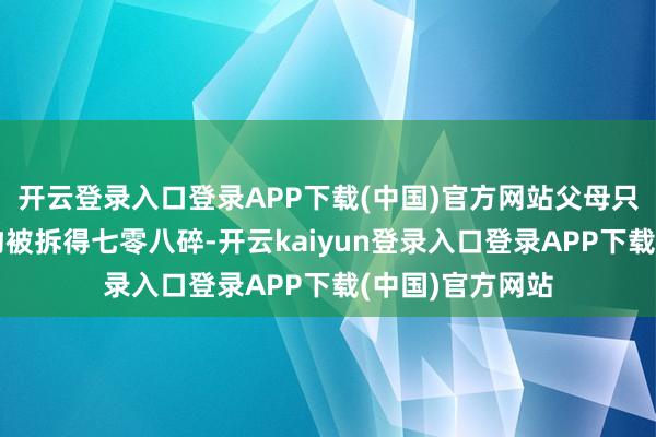 开云登录入口登录APP下载(中国)官方网站父母只看到新买的玩物被拆得七零八碎-开云kaiyun登录入口登录APP下载(中国)官方网站