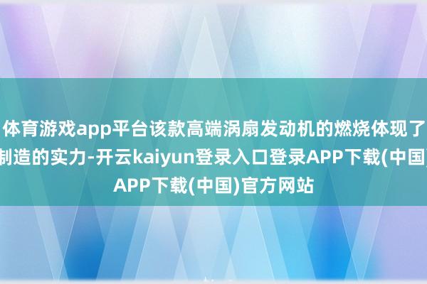体育游戏app平台该款高端涡扇发动机的燃烧体现了新区智能制造的实力-开云kaiyun登录入口登录APP下载(中国)官方网站