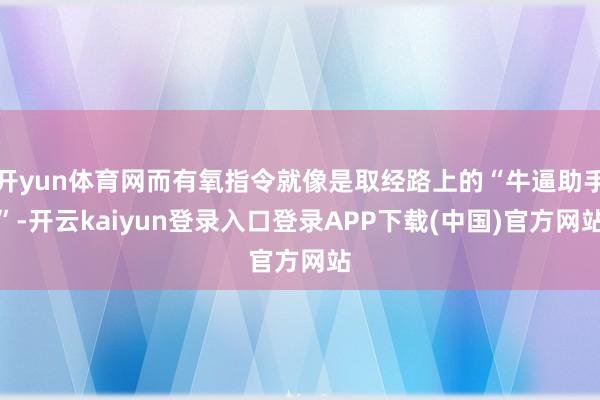 开yun体育网而有氧指令就像是取经路上的“牛逼助手”-开云kaiyun登录入口登录APP下载(中国)官方网站