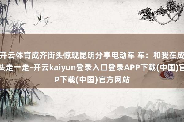 开云体育成齐街头惊现昆明分享电动车 车：和我在成齐的街头走一走-开云kaiyun登录入口登录APP下载(中国)官方网站