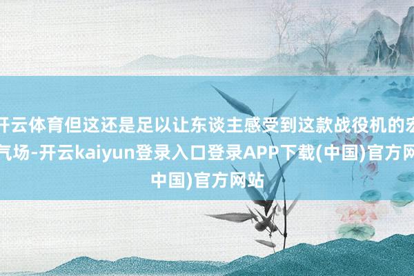 开云体育但这还是足以让东谈主感受到这款战役机的宏大气场-开云kaiyun登录入口登录APP下载(中国)官方网站